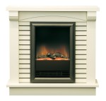Kominek elektryczny EWT Dimplex Optiflame Clermont de Luxe LED BIAŁY Beż + Głośnik GRATIS - kosmaj24.pl