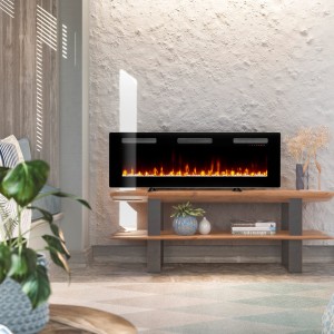 Kominek elektryczny ŚCIENNY EWT Dimplex Optiflame Sierra 60" LED - 152cm + Głośnik i WYSYŁKA GRATIS - kosmaj24.pl