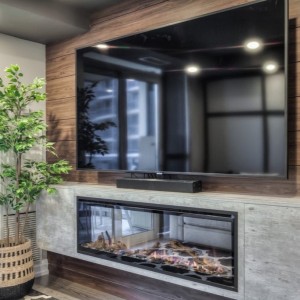 Kominek elektryczny ŚCIENNY EWT Dimplex Optiflame Ignite Evolve 74" LED - DODATKOWY RABAT + Głośnik i WYSYŁKA GRATIS - kosmaj24.pl