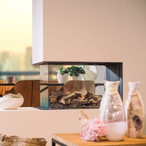 Wkład kominkowy do zabudowy - Kominek elektryczny Faber e-MatriX Mood 800/500 RD 3-stronny na przestrzał - DODATKOWY RABAT + Głośnik i WYSYŁKA GRATIS - kosmaj24.pl