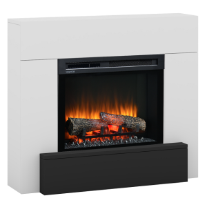 Kominek elektryczny EWT Dimplex Optiflame Vigor Biały 26" XHD LED + Głośnik i WYSYŁKA GRATIS - kosmaj24.pl