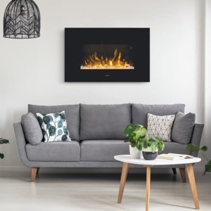 Kominek elektryczny ŚCIENNY EWT Dimplex Optiflame Toluca ECO LED + Głośnik GRATIS - kosmaj24.pl
