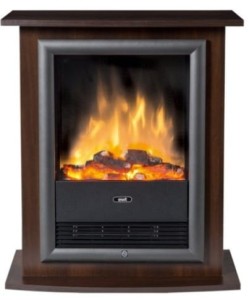 Kominek elektryczny EWT Dimplex Harmony LED CIEMNY ORZECH + Głośnik GRATIS - kosmaj24.pl